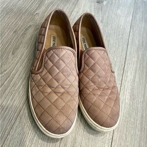 Steve Madden Quilted Pink Slip-On Shoes